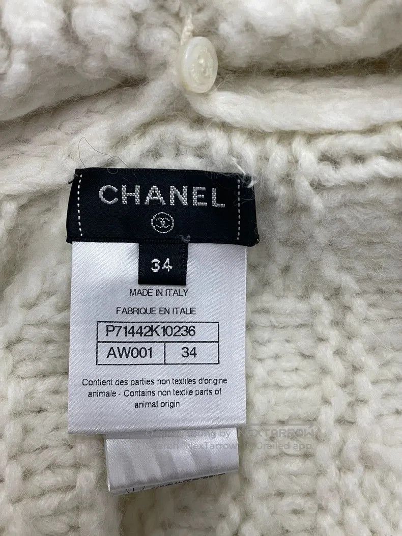 Chanel Chanel White Diamond Knit Sweater. Size US M / EU 48-50 / 2 - 4 Thumbnail