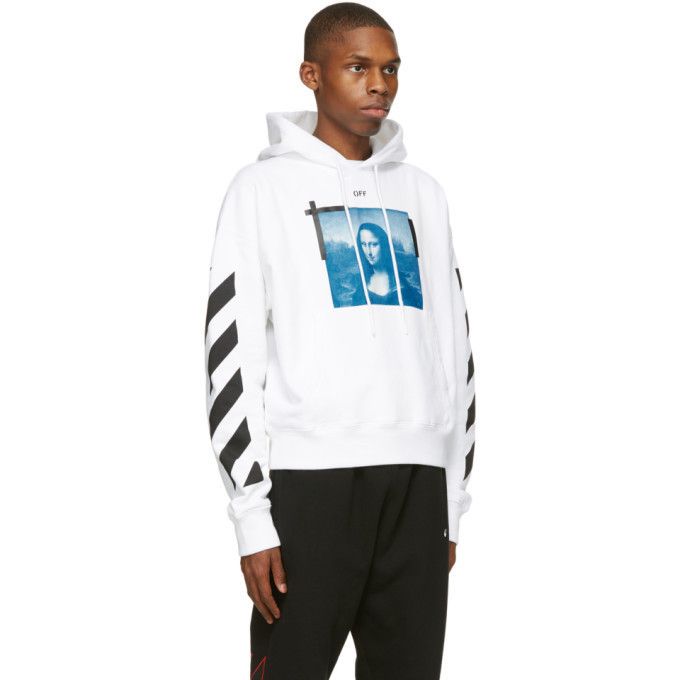 Off-White White Mona Lisa Arrows Oversized Hoodie Size XXS / US 00 / IT 34 - 4 Thumbnail