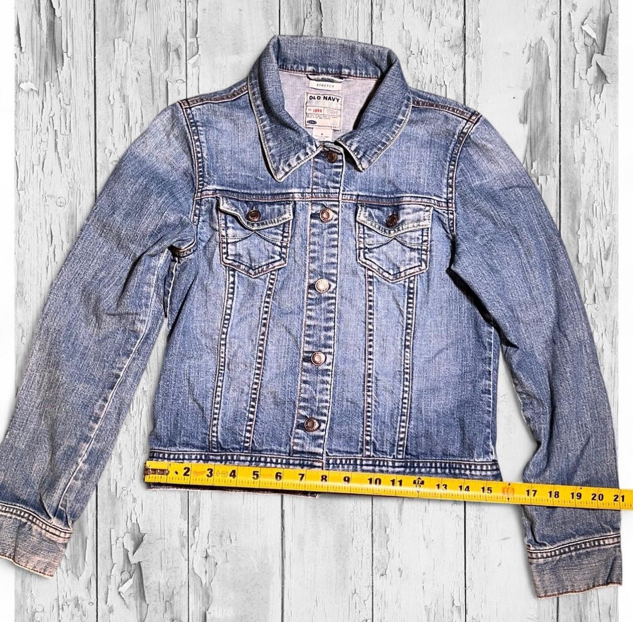 Old Navy Old Navy denim cropped jacket Size S / US 4 / IT 40 - 2 Thumbnail