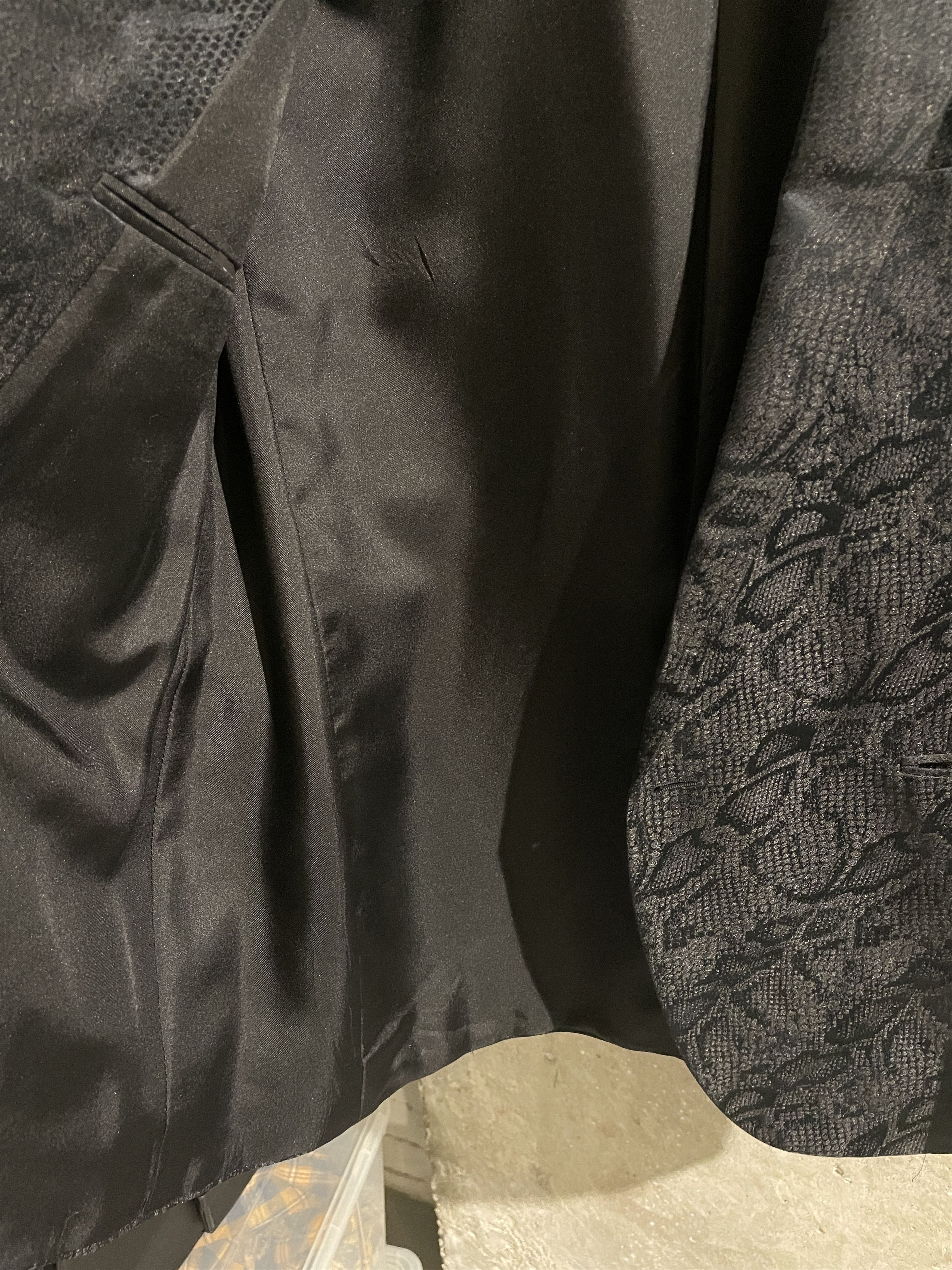 Saint Laurent Paris SS16 python silk snakeskin blazer Size 40R - 4 Thumbnail