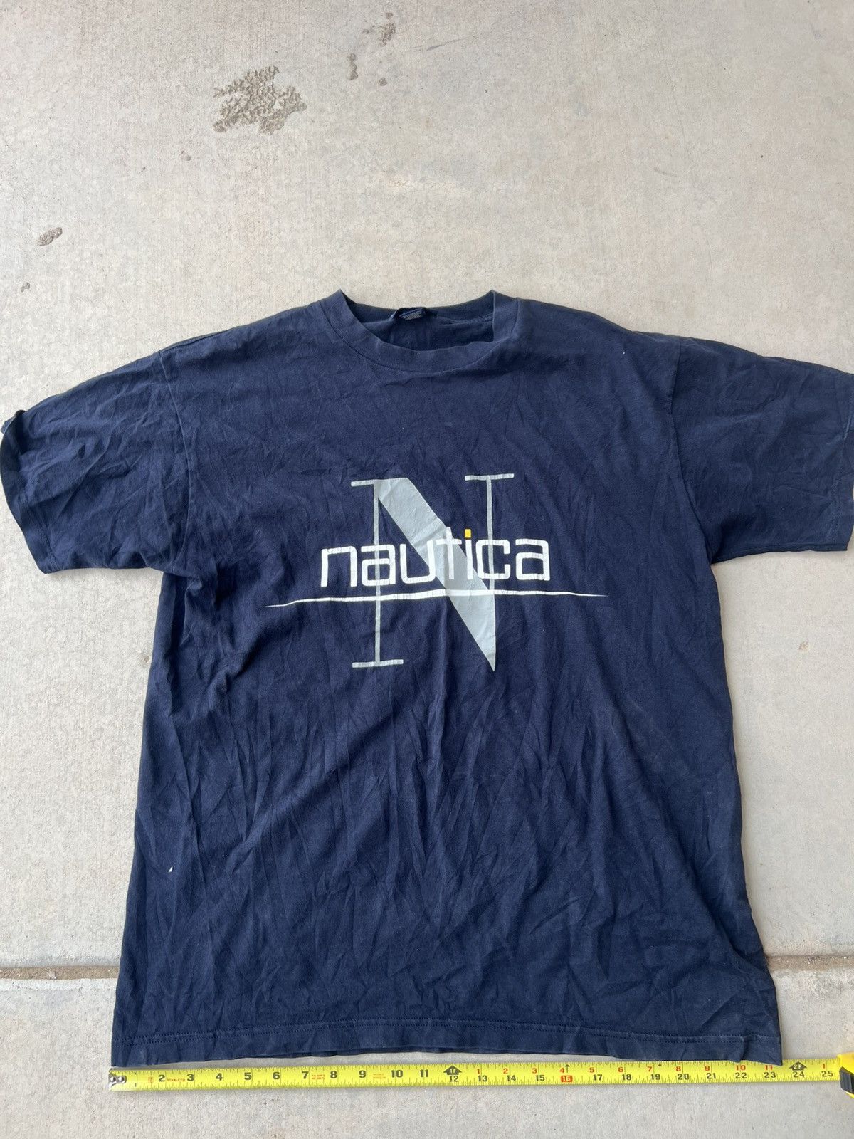 Nautica Vintage 90s Nautica Navy Big Logo Men’s T-Shirt Medium Size US M / EU 48-50 / 2 - 1 Thumbnail