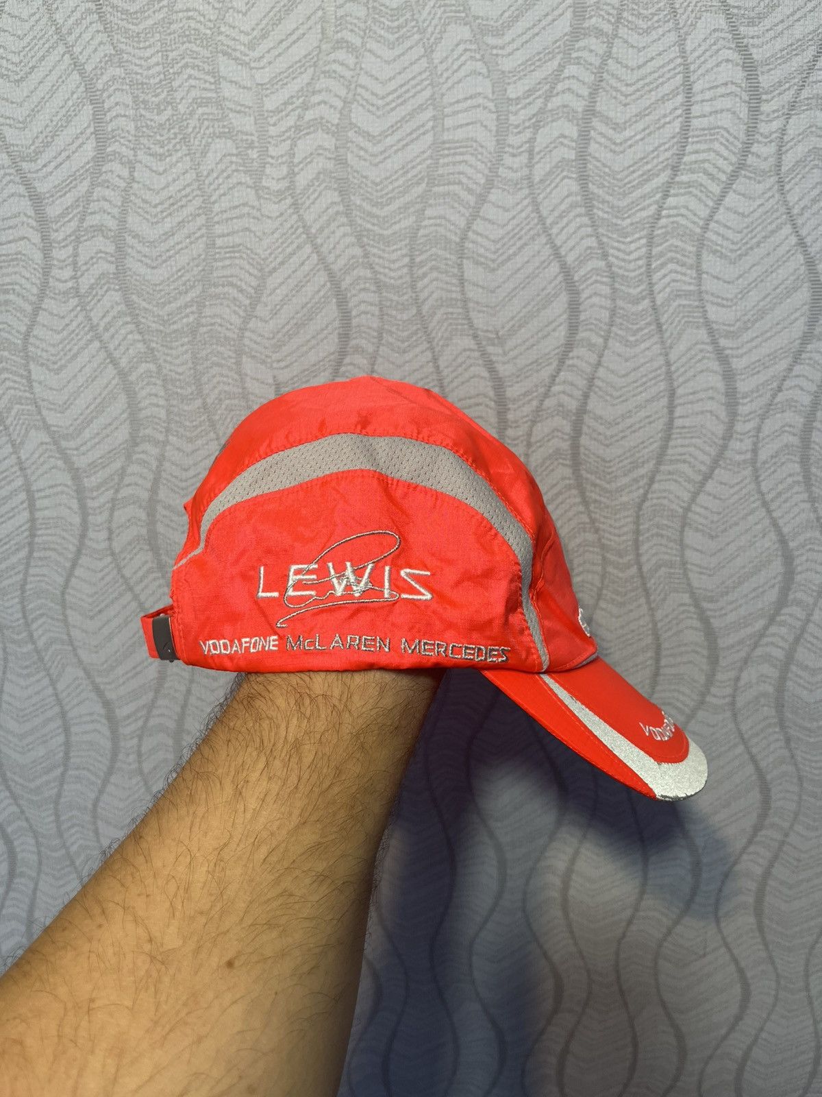 Mercedes-Benz Vodafone McLaren Mercedes Lewis Hamilton 2 Caps Racing F1 Size ONE SIZE - 5 Thumbnail