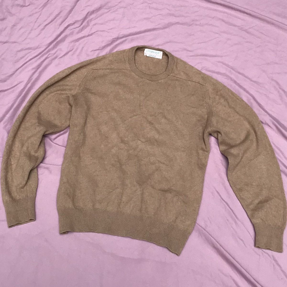 Handmade pure CAMEL HAIR made in SCOTLAND camel knitted jumper Size US M / EU 48-50 / 2 - 6 Thumbnail