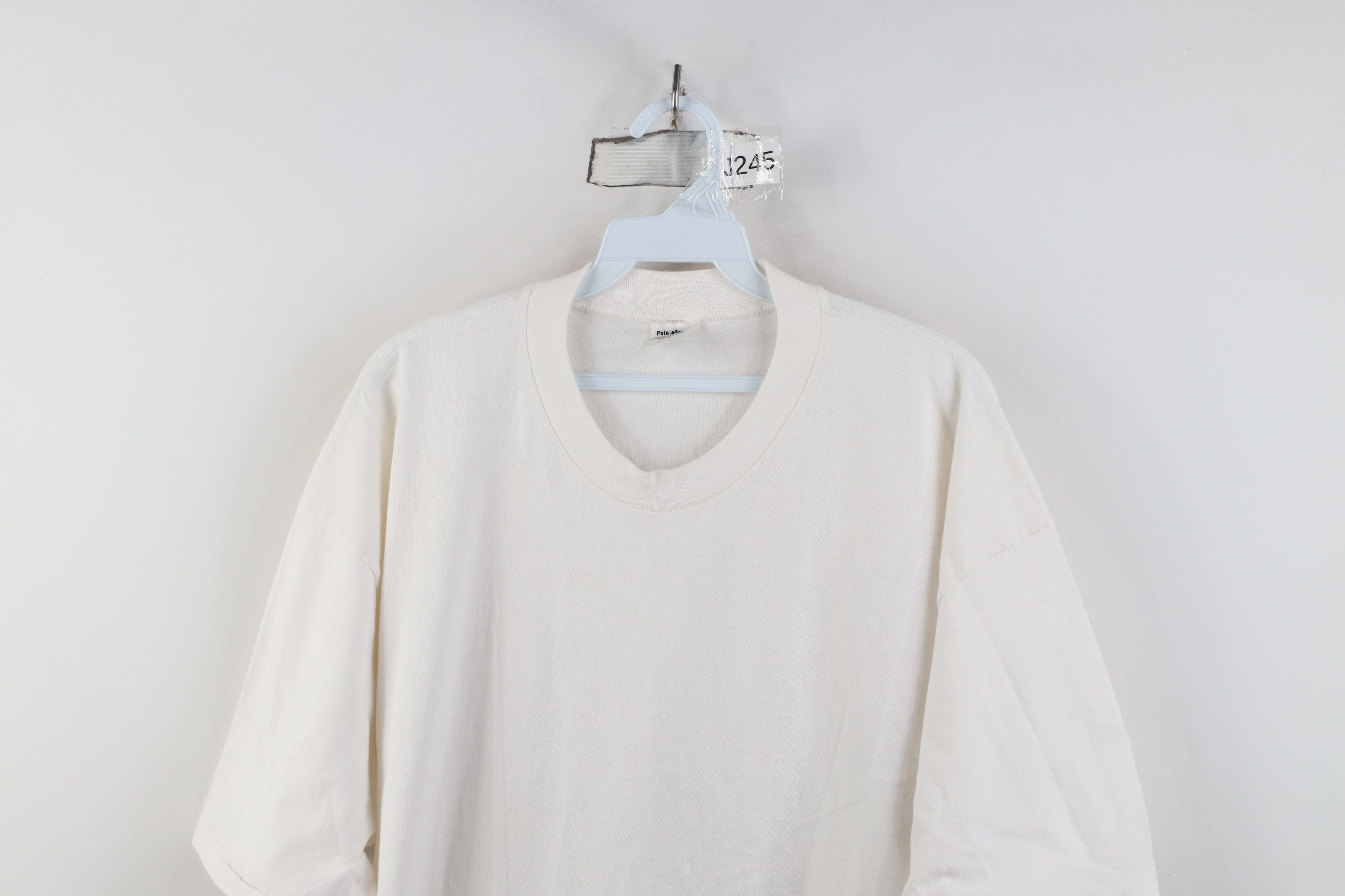 Vintage Vintage 90s Streetwear Cotton Short Sleeve T-Shirt White Size US XXL / EU 58 / 5 - 2 Thumbnail