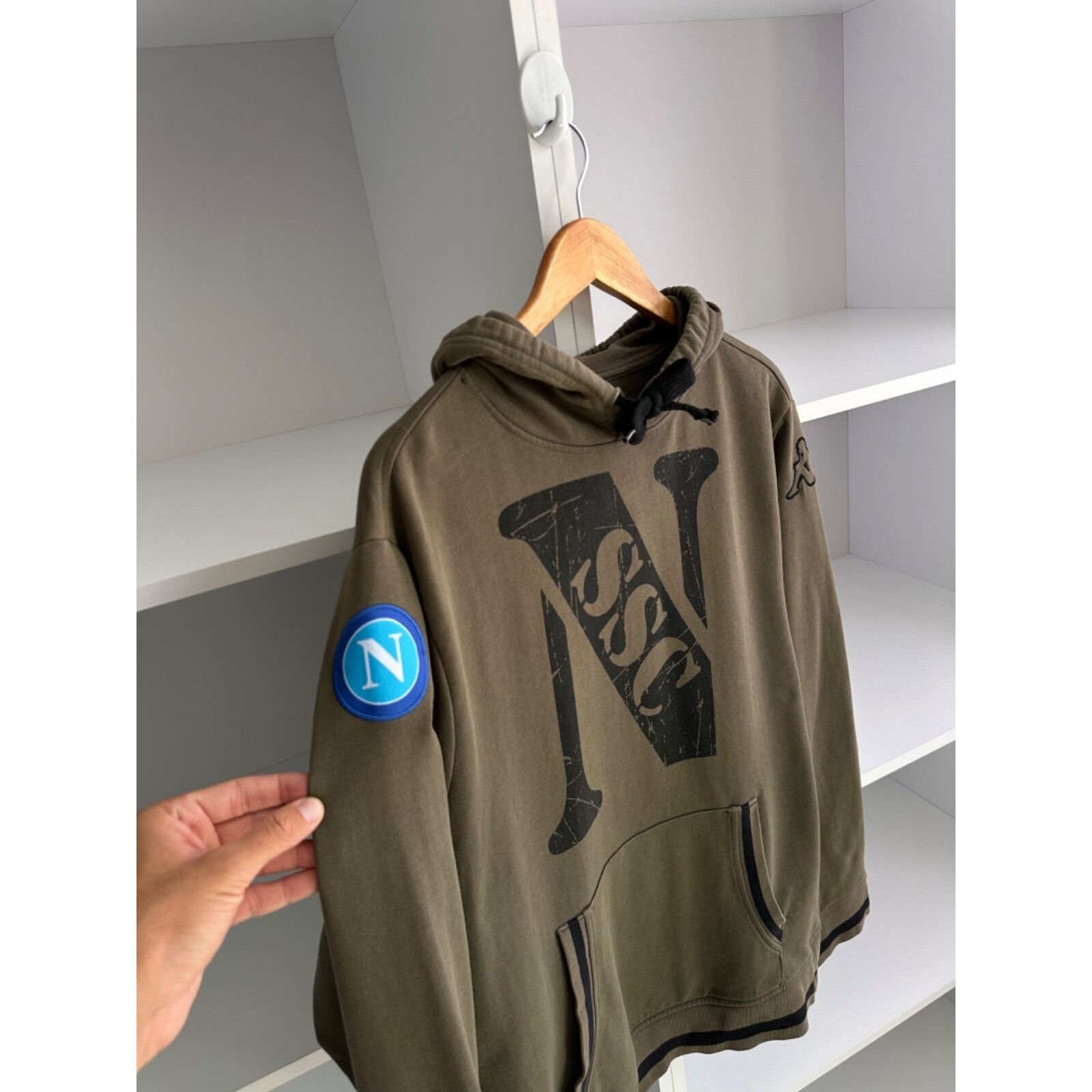 Kappa VTG Kappa Napoli Football Club Big Logo Hoodie Size US L / EU 52-54 / 3 - 5 Thumbnail