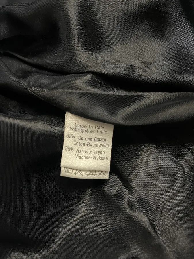 Roberto Cavalli × Vintage 2000s Roberto Cavalli Silver Paint Black Blazer Size M / US 6-8 / IT 42-44 - 10 Thumbnail