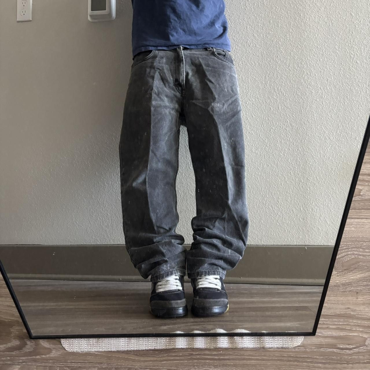 Vintage Crazy Vintage Y2K/2000s Grunge Faded Black Denim Jeans! 34x27 Size US 34 / EU 50 - 1 Thumbnail