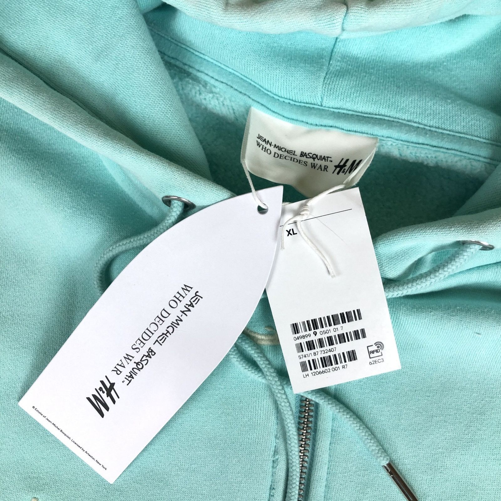 H&M × Jean-Michel Basquiat × Who Decides War Who Decides War x H&M Oversizer Baggy Zip Up Hoodie Size US XXL / EU 58 / 5 - 10 Thumbnail
