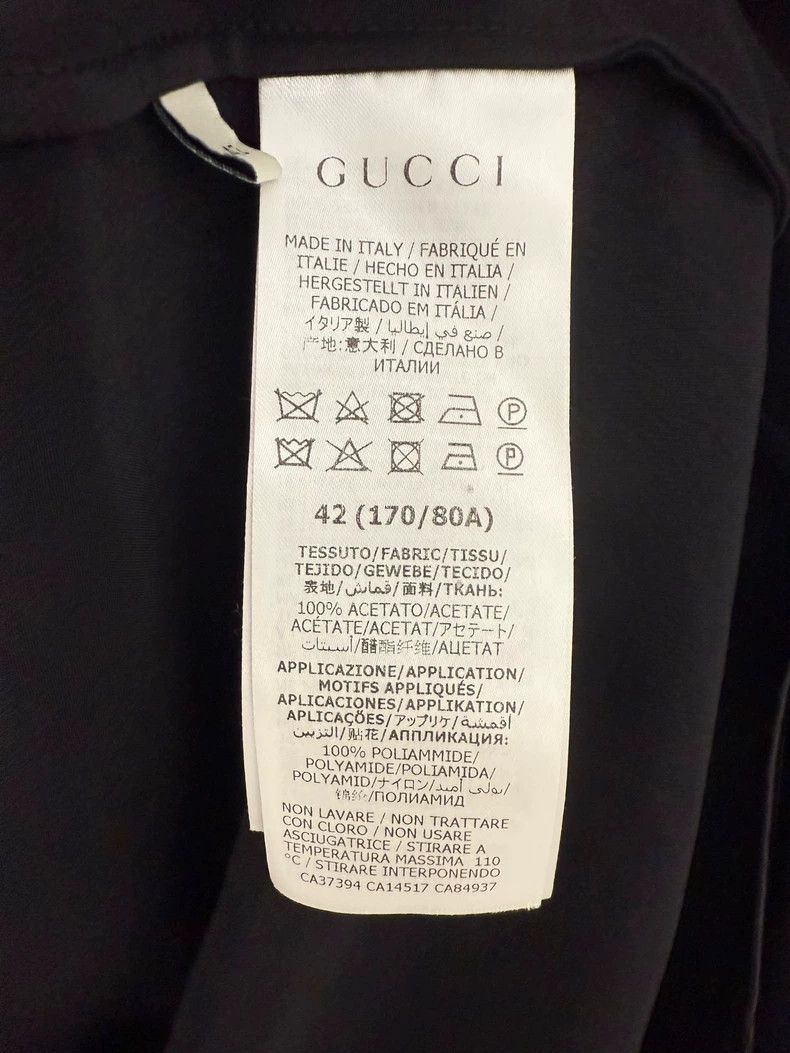 Gucci Gucci Satin side string label short-sleeved shirt Size US XS / EU 42 / 0 - 4 Thumbnail