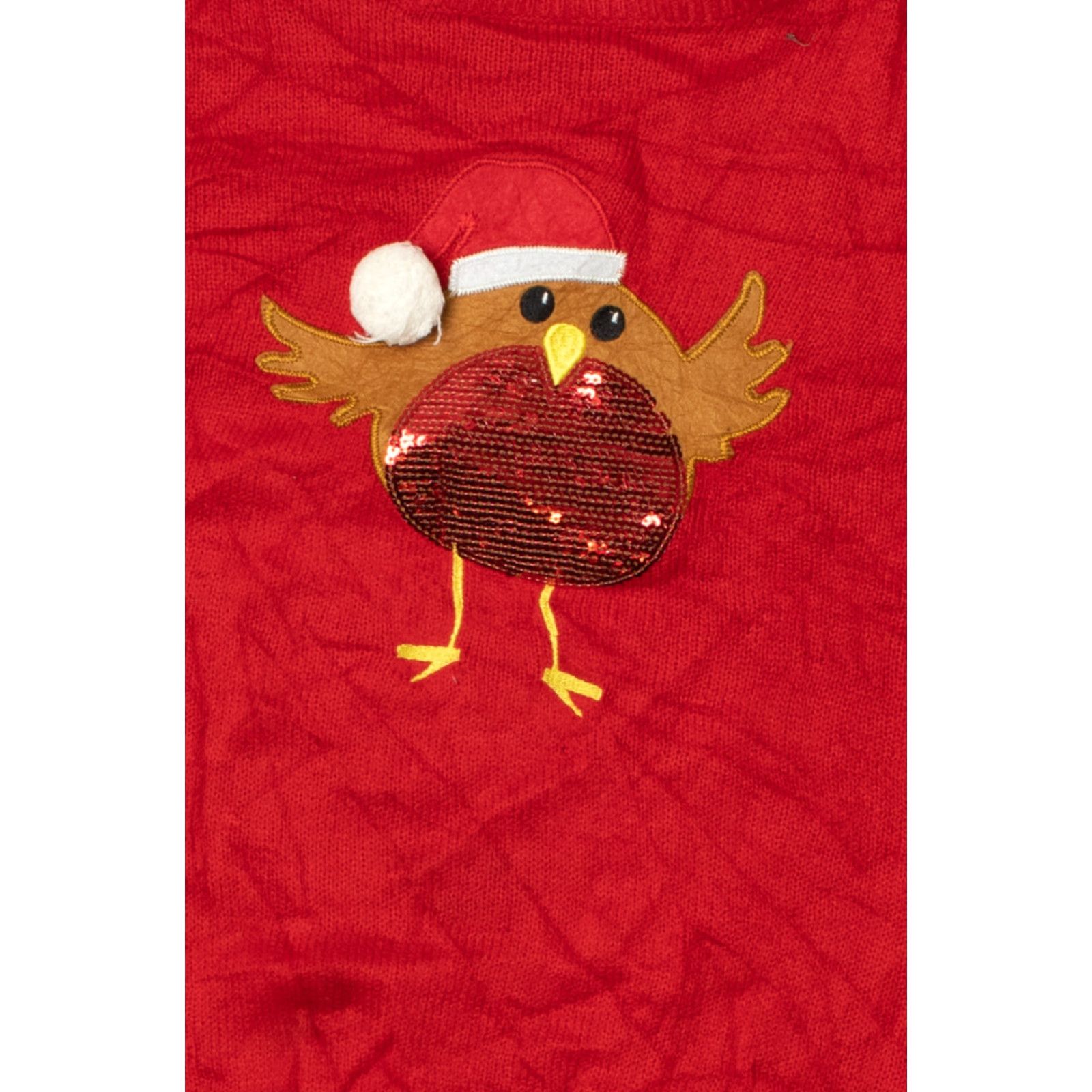 Brave Soul VINTAGE Bird With Sequins Ugly Christmas Pullover Brave Soul Large Adults Christmas Women Men? Size L / US 10 / IT 46 - 2 Thumbnail