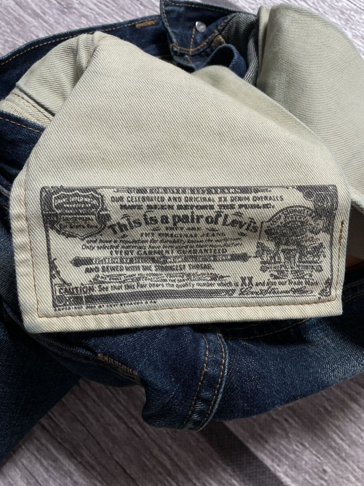 Levi's Levis wasz selvedge denim japanese jeans Size US 28 / EU 44 - 11 Thumbnail