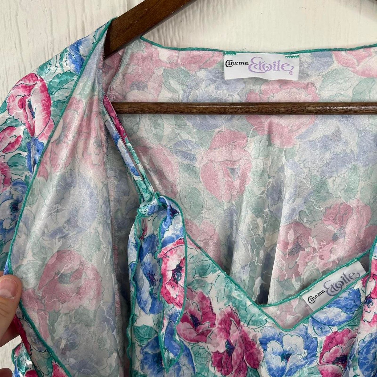Other Vintage 80's Floral Dress & Robe Set Small - $50 Size ONE SIZE - 4 Thumbnail