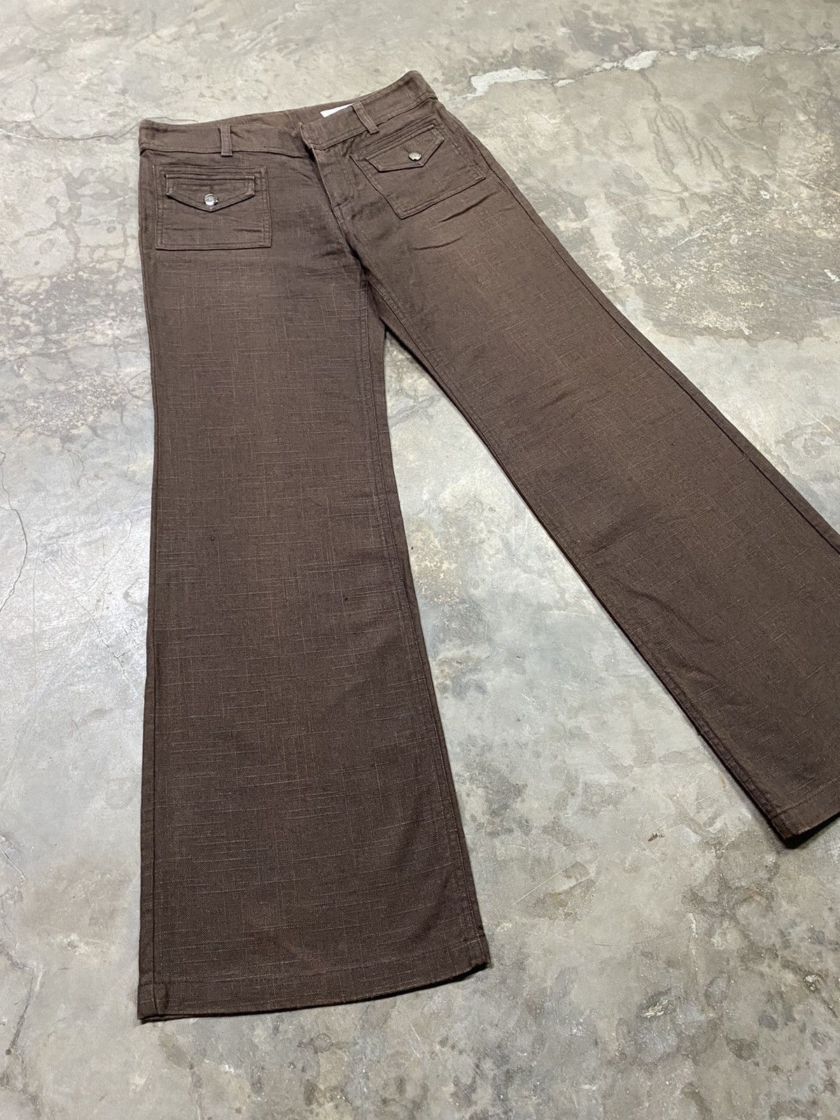 Hysteric Glamour × Japanese Brand Baggy Flare Designer Zazie Collection Japan Size 29" - 1 Thumbnail