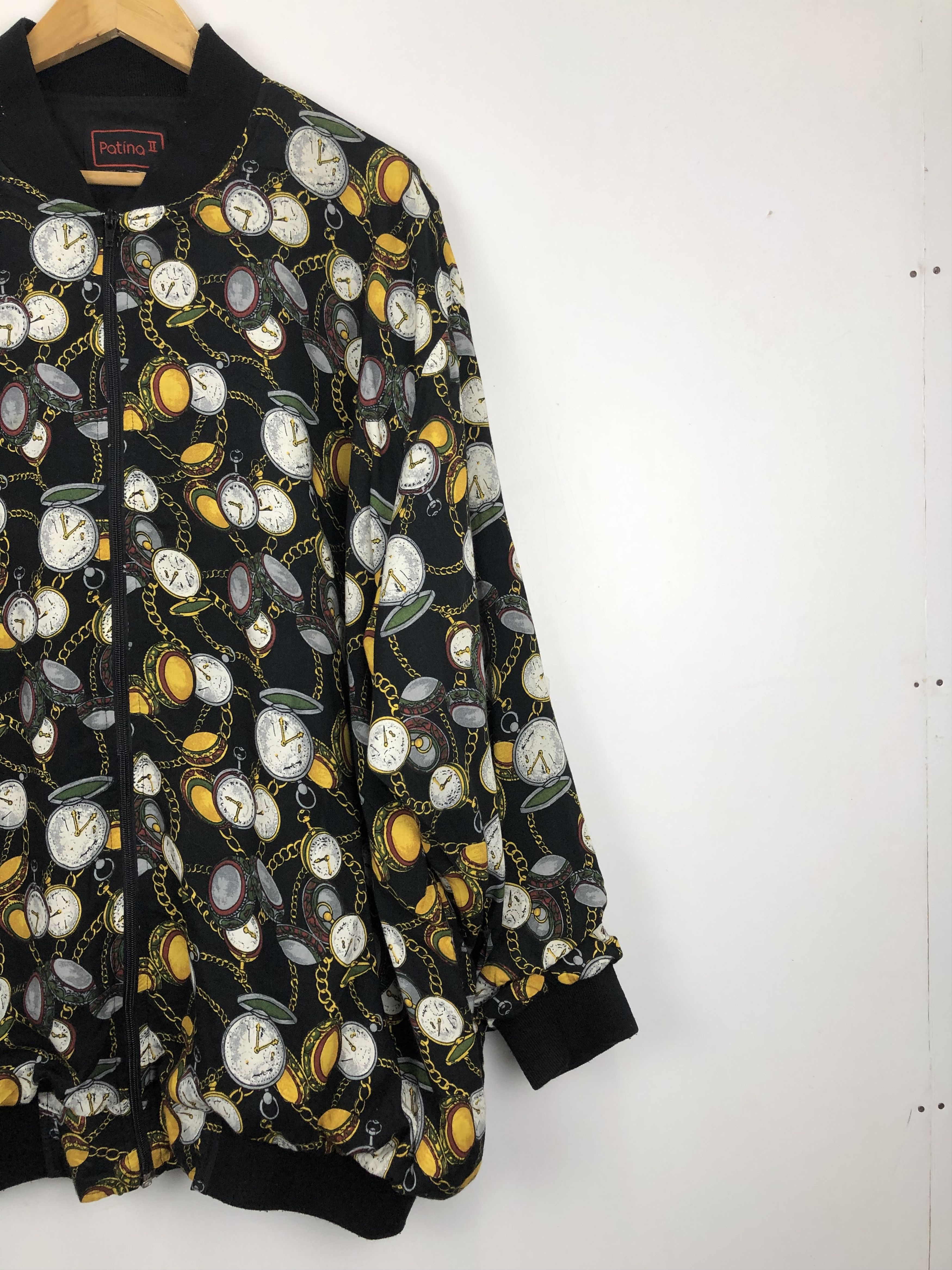 Japanese Brand × Vintage Vintage Japanese Brand Stop Watch Design Zipper Jacket Size US XL / EU 56 / 4 - 6 Thumbnail