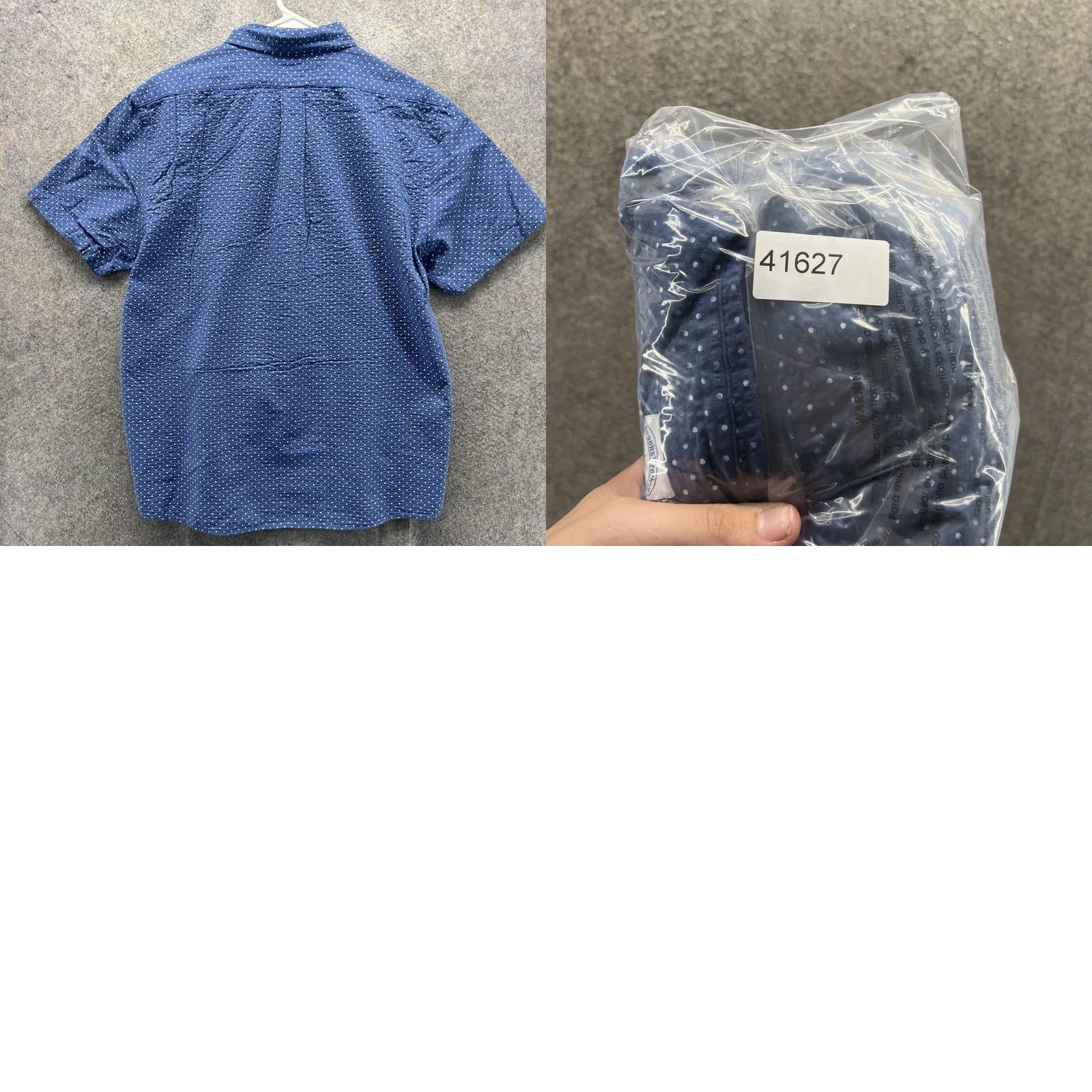Brooks Brothers Brooks Brothers Shirt Mens L Blue Polka Dot Short Sleeve Button Front Casual Size US L / EU 52-54 / 3 - 8 Thumbnail