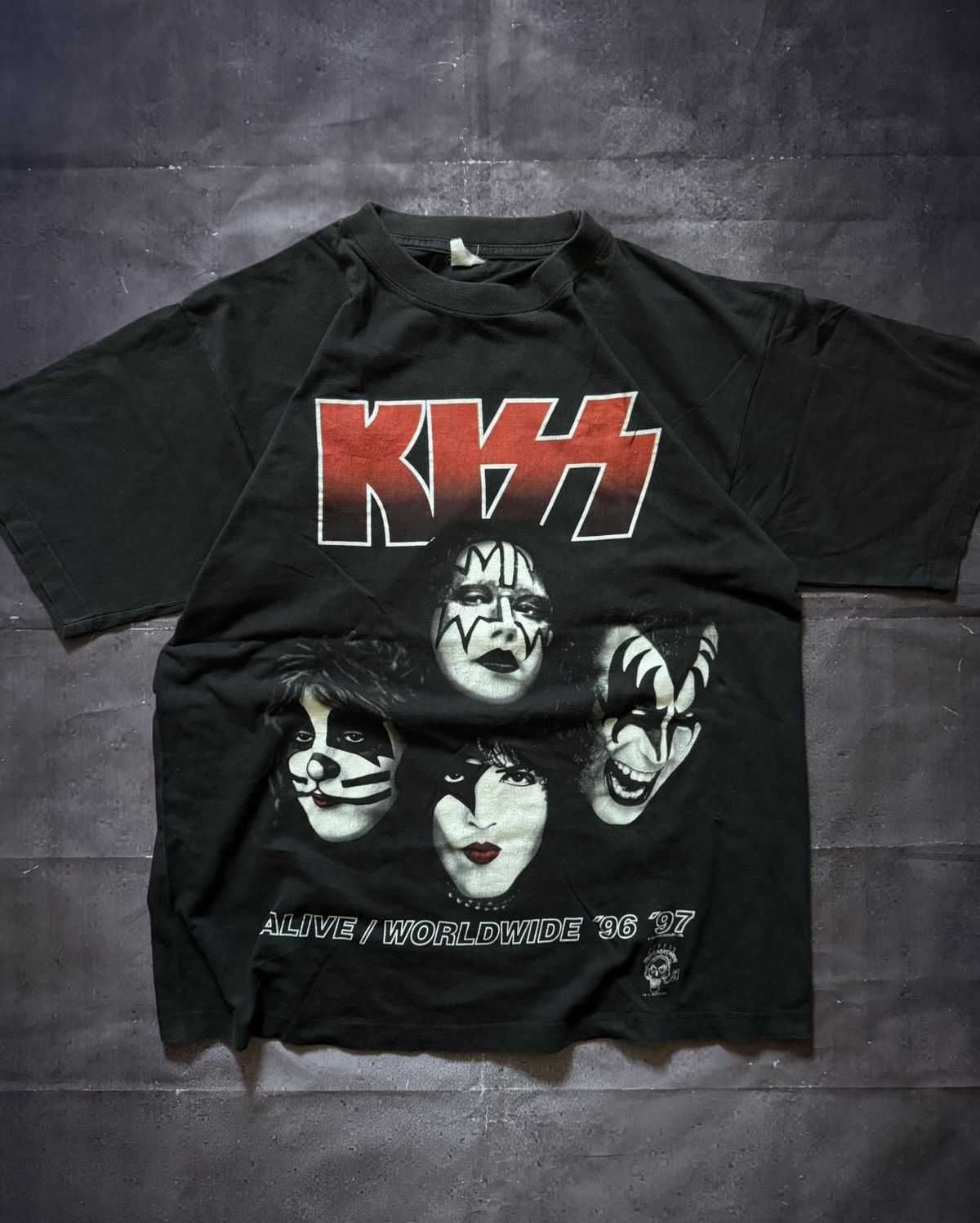 KISS × Merc Vintage 1996 / 97 KISS T-shirt ALIVE / WORLDWIDE Size US L / EU 52-54 / 3 - 2 Thumbnail