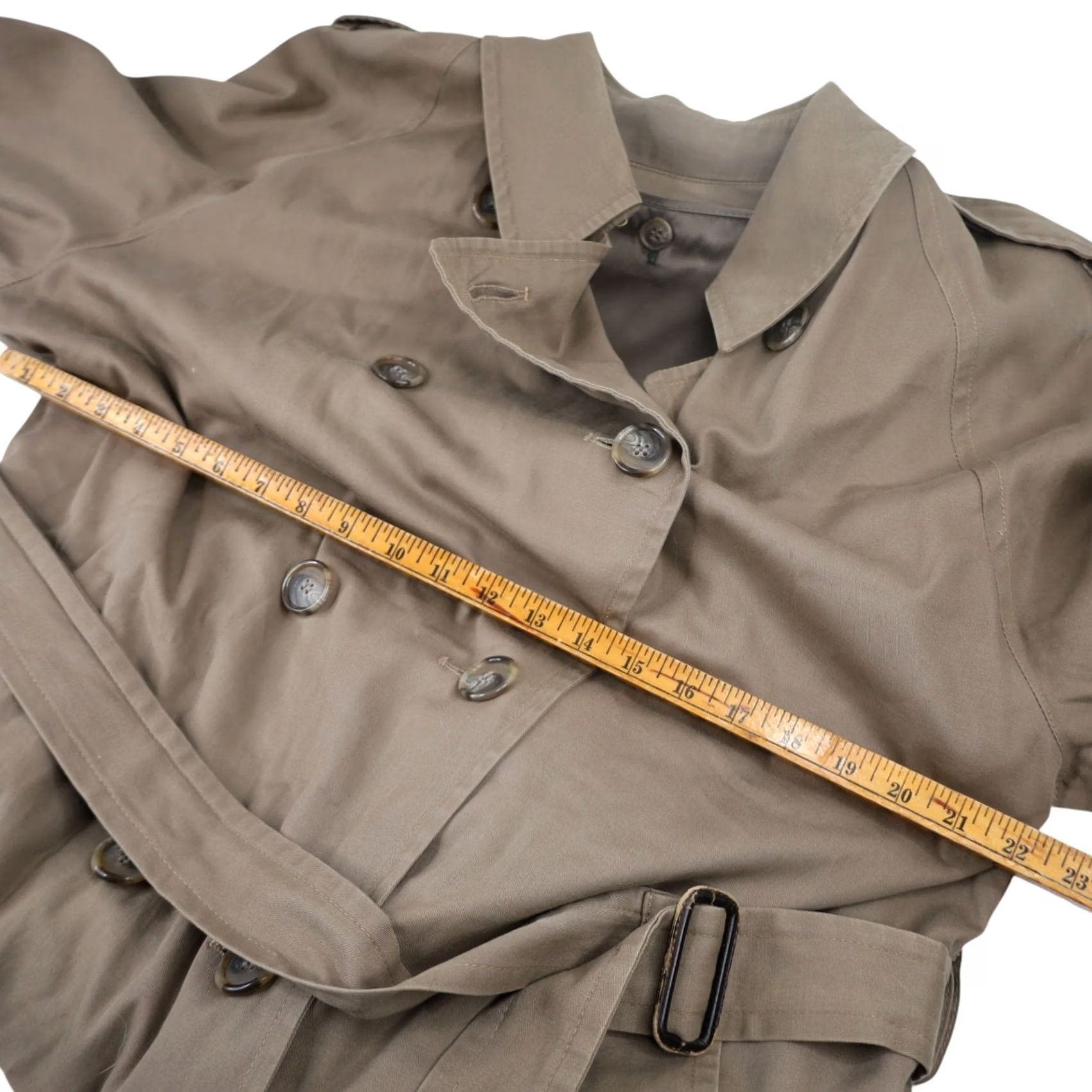 Polo Ralph Lauren VINTAGE Polo by Ralph Lauren University Club Trench Coat Men 22" Chest Tan L Double Breasted Coat Size US L / EU 52-54 / 3 - 7 Thumbnail