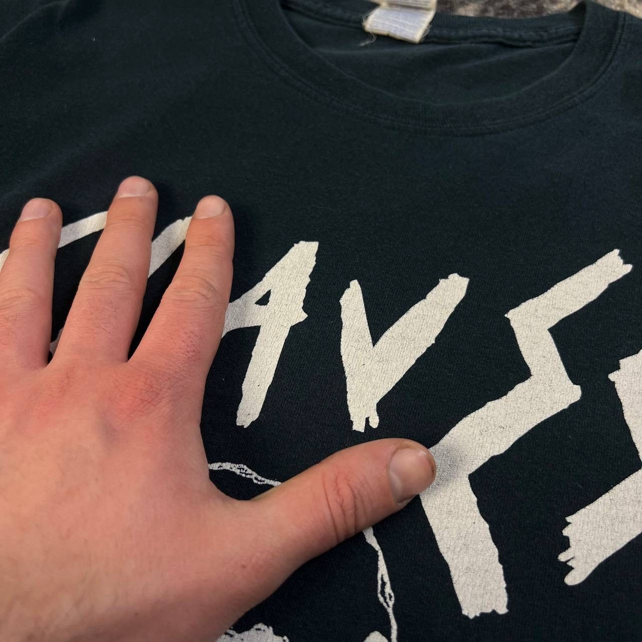 Band Tees Slaves Vintage Y2K Big Logo Rock Band T-Shirt 1TS109 Size US XXL / EU 58 / 5 - 4 Thumbnail