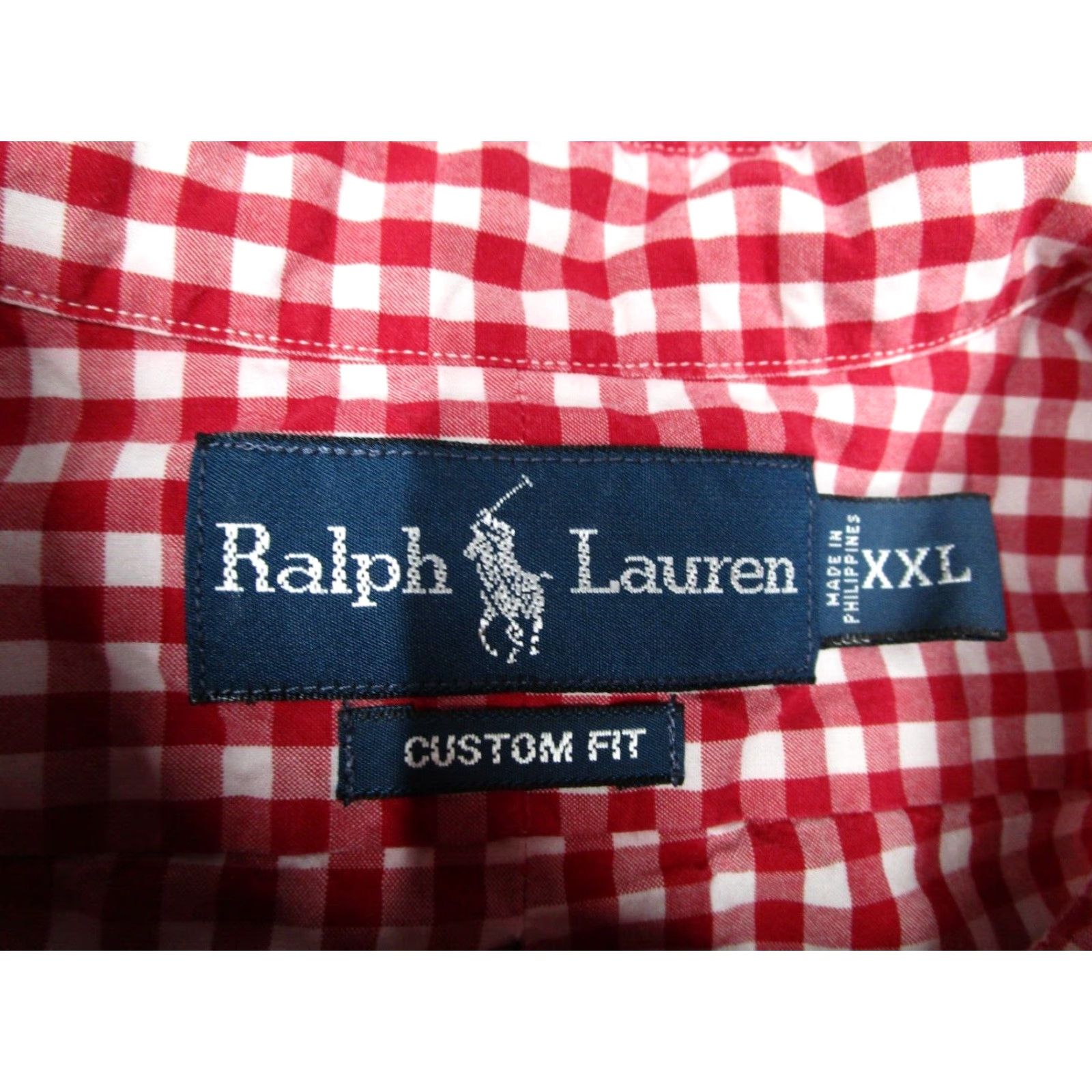 Ralph Lauren VINTAGE Ralph Lauren Men's Shirt 2XL Long Sleeve Check Cotton Blue Pony Classic Button-Up Size US XXL / EU 58 / 5 - 3 Thumbnail