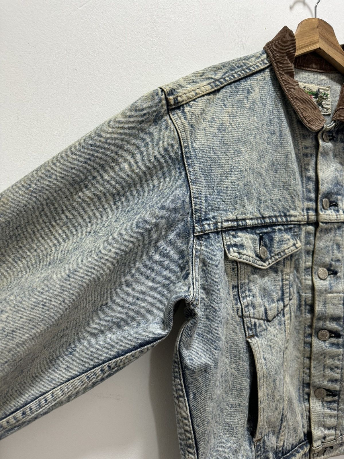 Levi's VINTAGE LEVIS ALASKA ORANGE TAB J02 ACID WASH DENIM JACKET Size US M / EU 48-50 / 2 - 9 Thumbnail