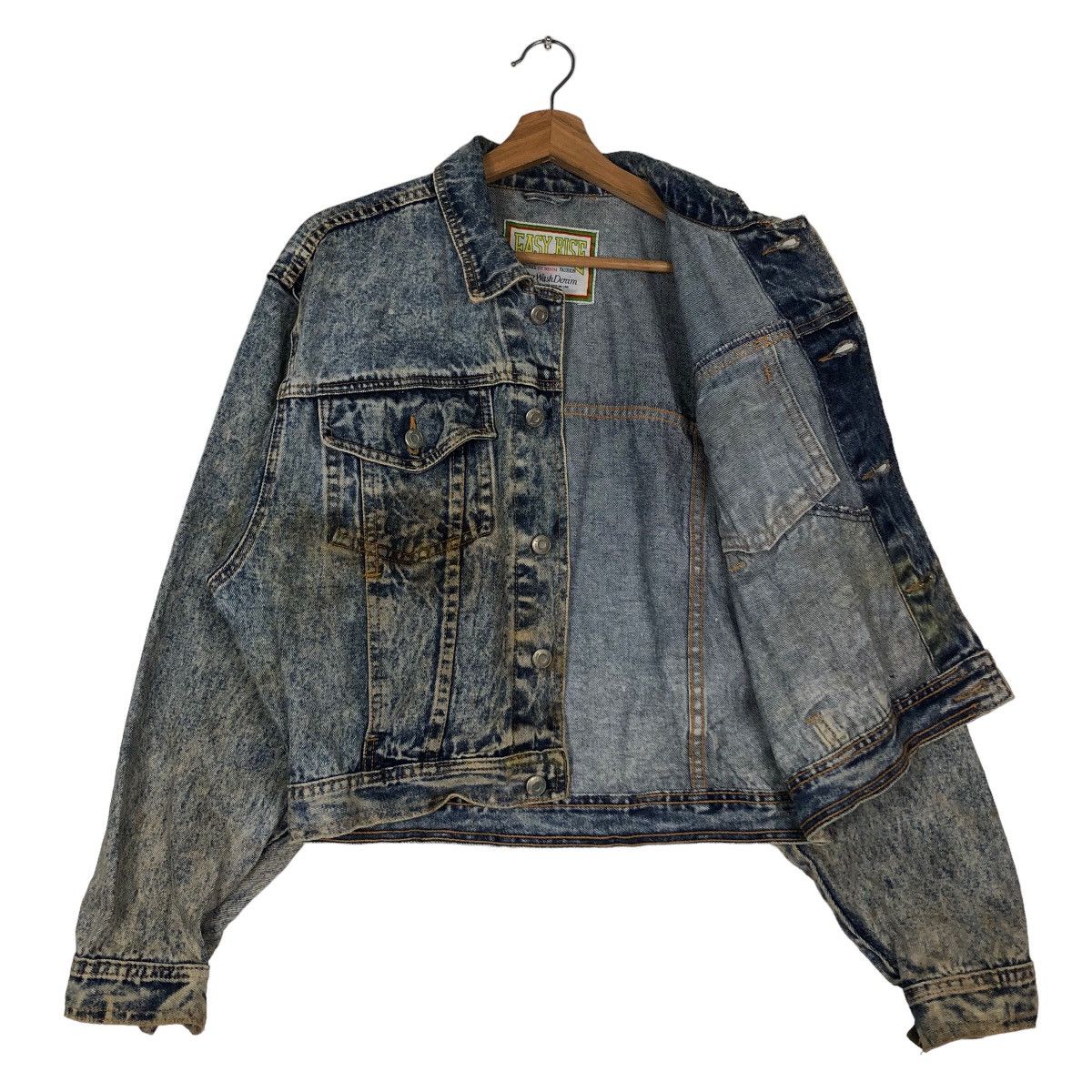 Japanese Brand 🔥90’s Vintage Cropped Denim Jacket Biker Easy Rise Japan Size US M / EU 48-50 / 2 - 9 Thumbnail