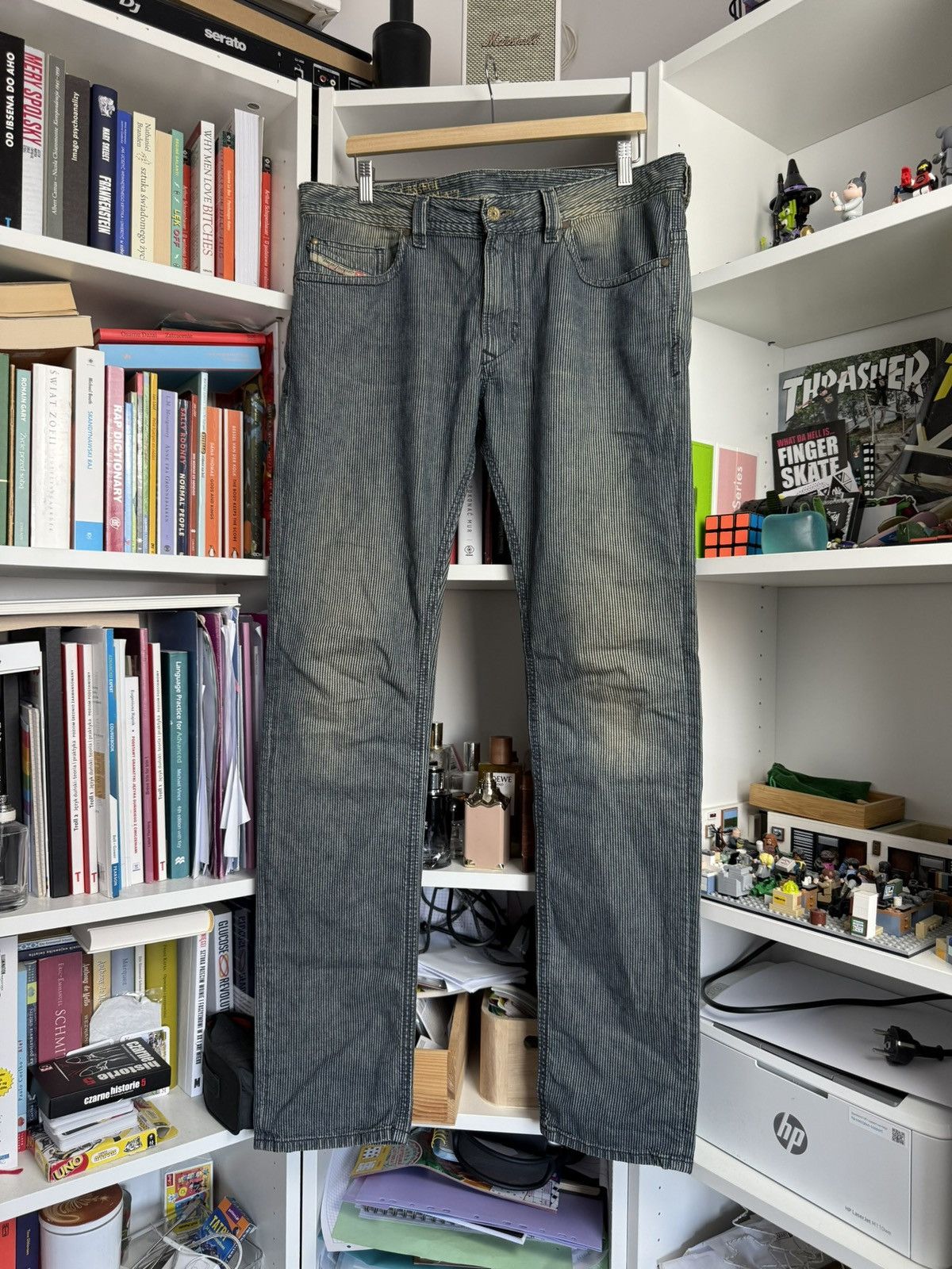 Diesel Vintage y2k Diesel toxic acid washed corduroy pants 33x34 90s Size US 33 - 1 Thumbnail