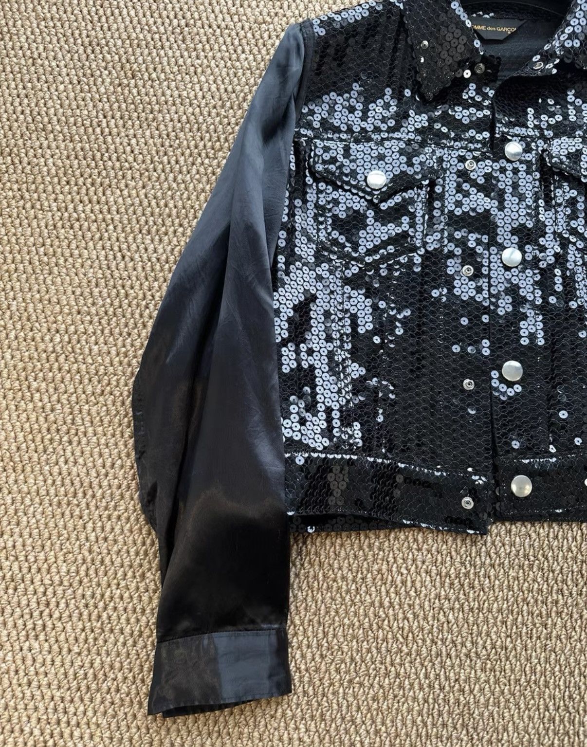 Comme des Garcons Comme des Garçons Sequin Panel Cropped Jacket K23 Size US M / EU 48-50 / 2 - 2 Thumbnail