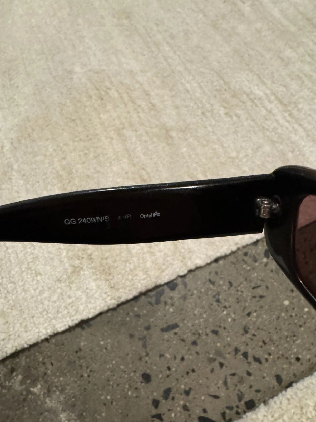 Gucci Gucci Sunglasses GG2409/N/S Brown Rectangle Oversized Size ONE SIZE - 5 Thumbnail