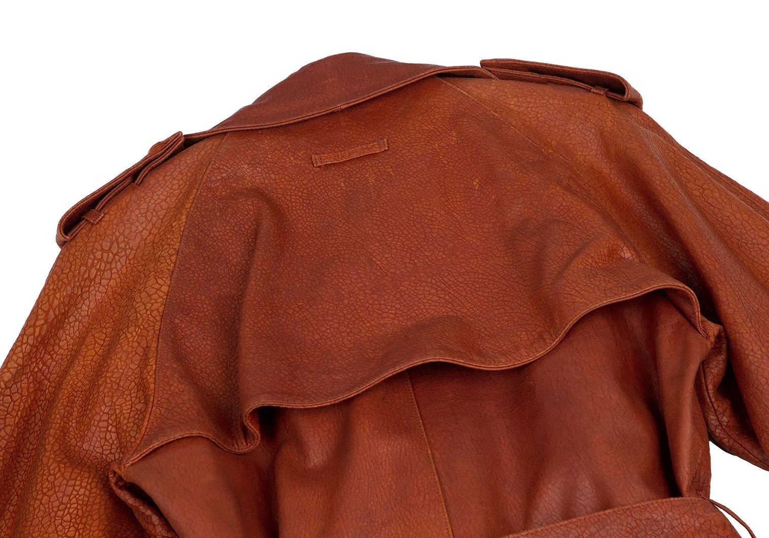 Jean Paul Gaultier Leather Trench Coat in Brown Size 48 Size US M / EU 48-50 / 2 - 15 Thumbnail