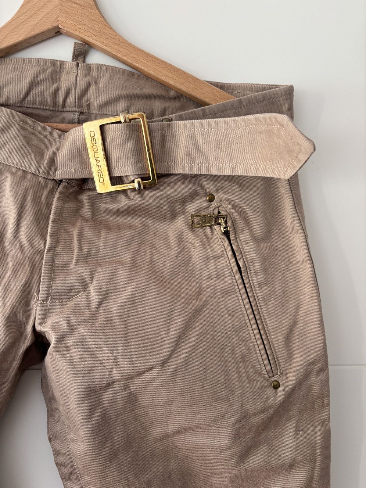 Dsquared2 Super low rise beige coton pants Size US 44 / EU 60 - 3 Thumbnail