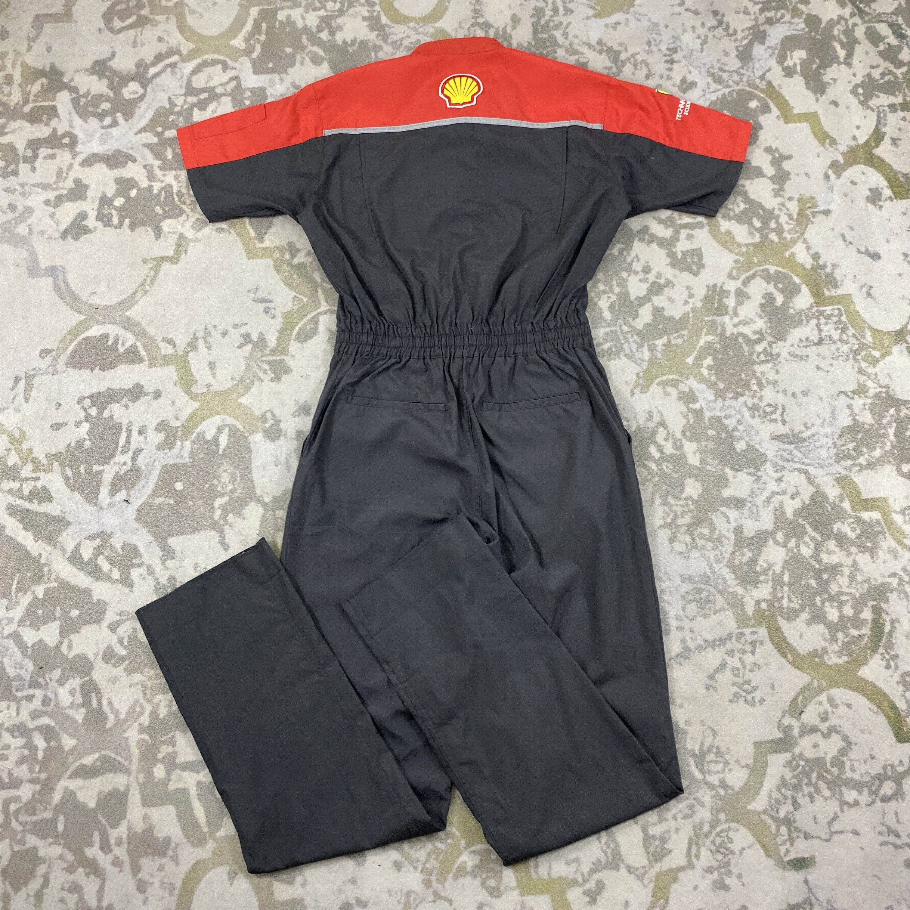 Ferrari Vintage FERRARI X SHELL HELIX Zipper Jacket Coverall- J527 Size US 31 - 2 Thumbnail