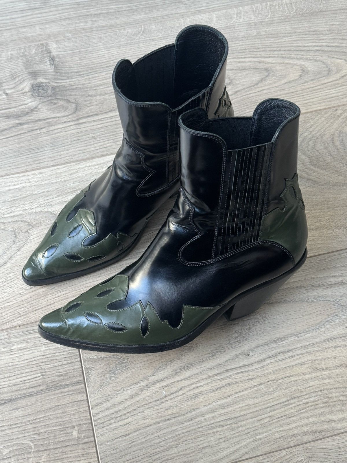 Enfants Riches Deprimes FW20 Midnight Cowboy Western Leather Boots Size US 7.5 / EU 40-41 - 6 Thumbnail