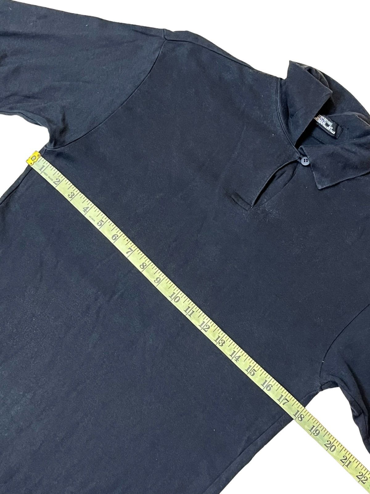 Issey Miyake ICONIC🔥VINTAGE ISSEY MIYAKE PERMANENTE LONGSLEEVE POLO SHIRT Size US S / EU 44-46 / 1 - 6 Thumbnail