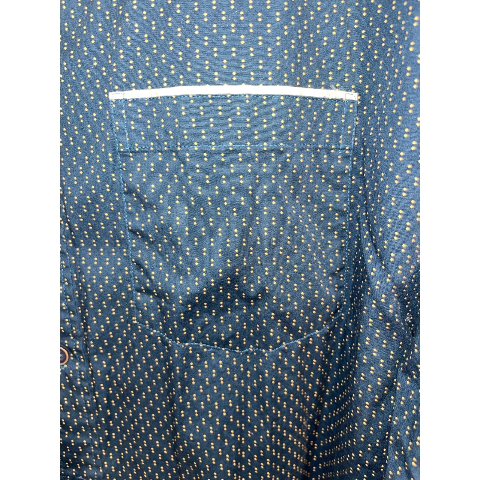 Vintage CRAFT Flow Geometric Dots Teal Blue Long Sleeve Button-Up Shirt 3XL Mens Casual Formal Dress Workwear Size US XXL / EU 58 / 5 - 7 Thumbnail