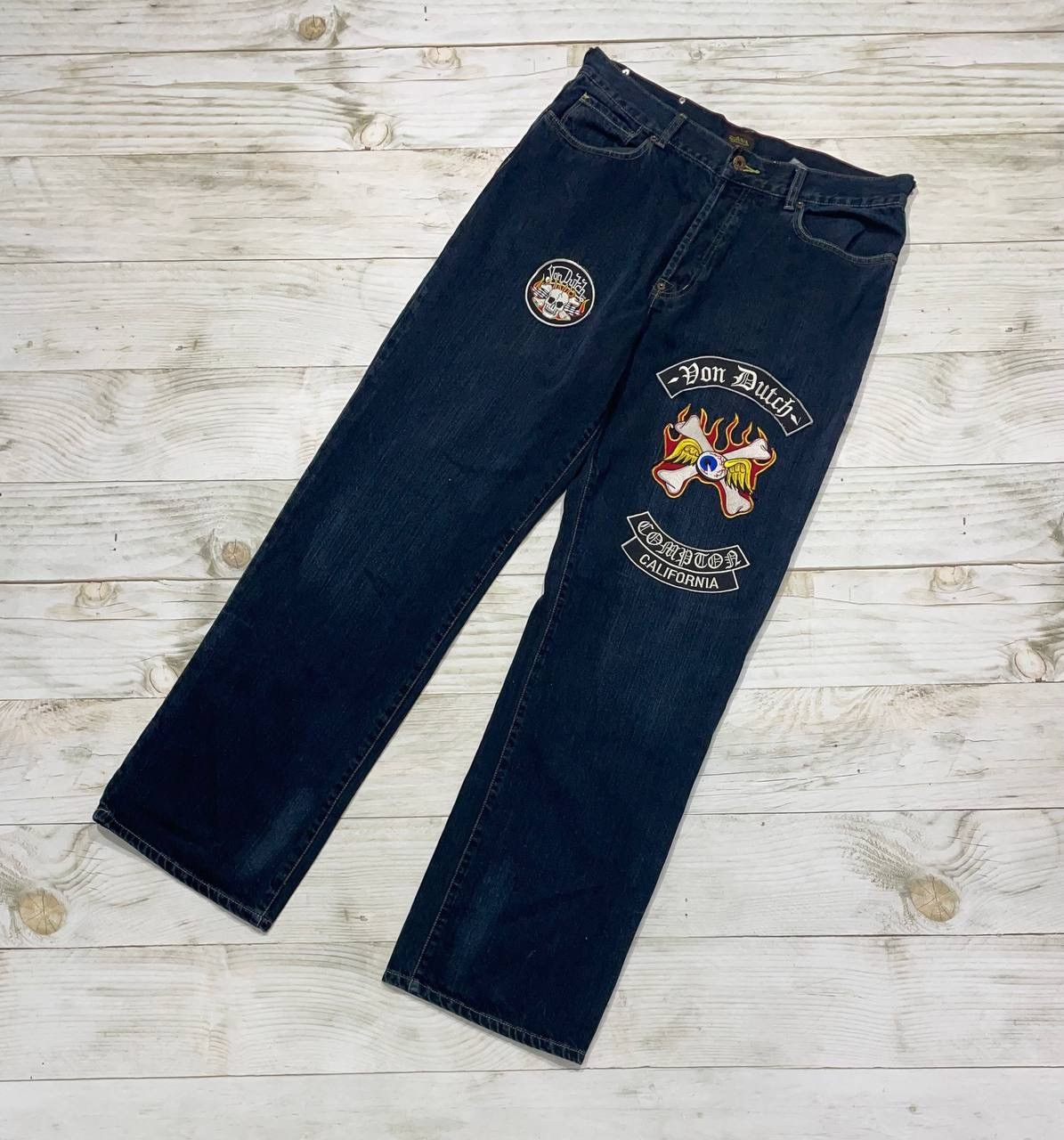 Vintage Von Dutch Compton California Denim Jeans Y2K Putch