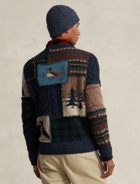 Polo Ralph Lauren Polo Ralph Lauren Patchwork Wool Sweater XS Size US XS / EU 42 / 0 - 12 Thumbnail