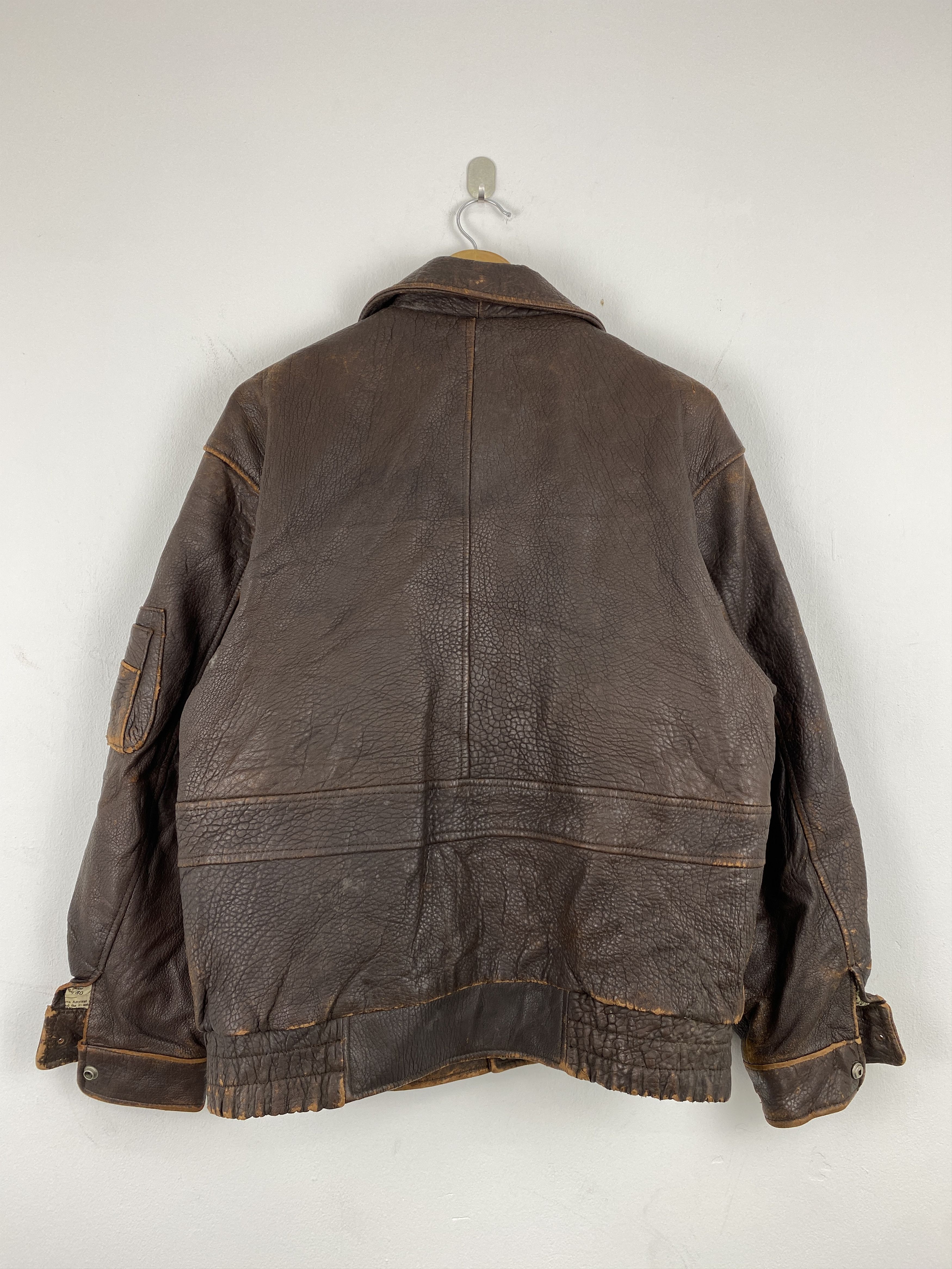 Japanese Brand Sub Urban Tokyo Leather Jacket Military Design JZ0002 Size US L / EU 52-54 / 3 - 4 Thumbnail