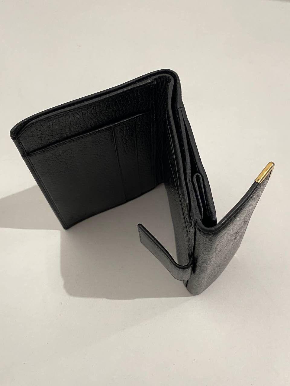 Gucci Gucci Logo Black Calfskin Leather Tri Fold Wallet Size ONE SIZE - 8 Thumbnail