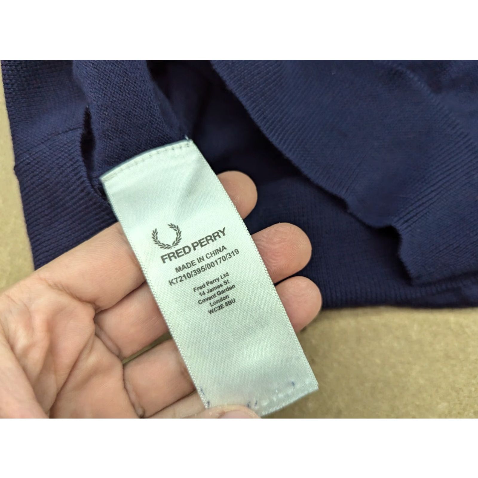 Fred Perry Fred Perry Sweater Mens 100% Merino Wool Blue Size M Long Sleeve Jumper Knit Pullover Regular Size US M / EU 48-50 / 2 - 4 Thumbnail