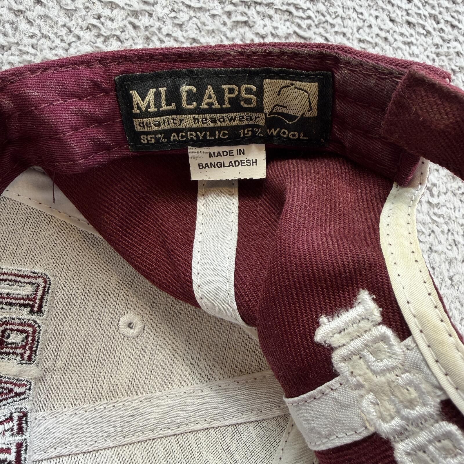 Other Harvard University Strapback Hat Burgundy Adjustable Cap Size ONE SIZE - 6 Thumbnail