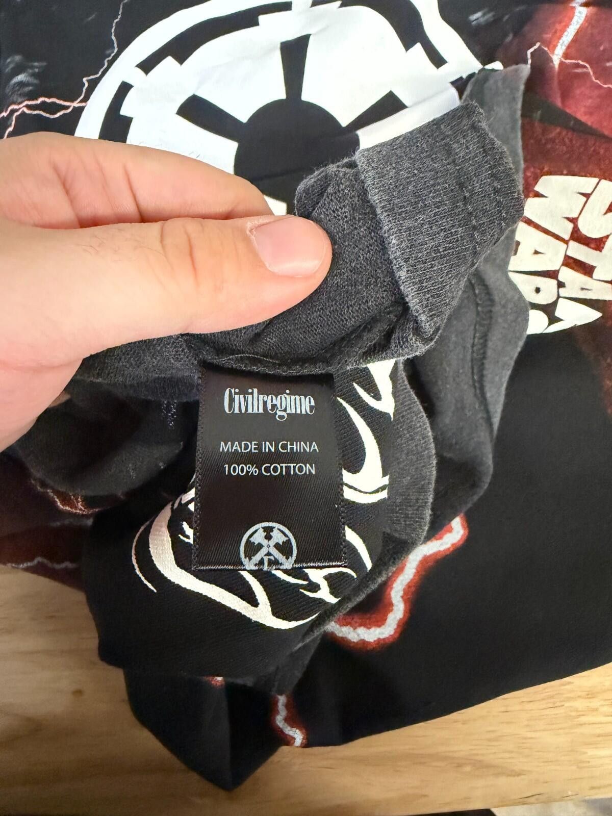 Civil Regime Darth Vader Civil Regime Star Wars Tee M Black Double Sided Size US M / EU 48-50 / 2 - 5 Thumbnail