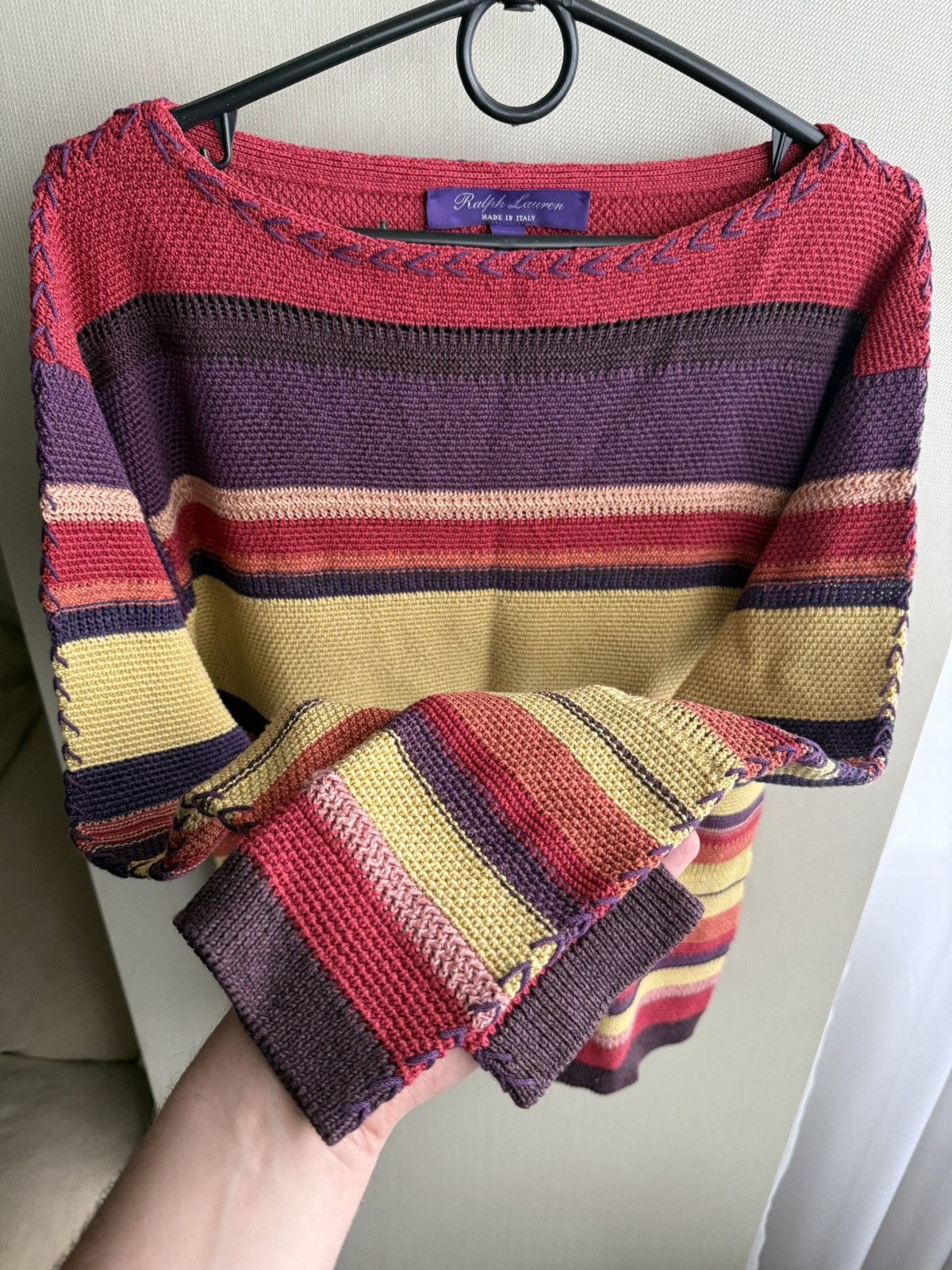 Ralph Lauren Purple Label Ralph Lauren Purple Label Linen/Silk Knit sweater Size US S / EU 44-46 / 1 - 7 Thumbnail
