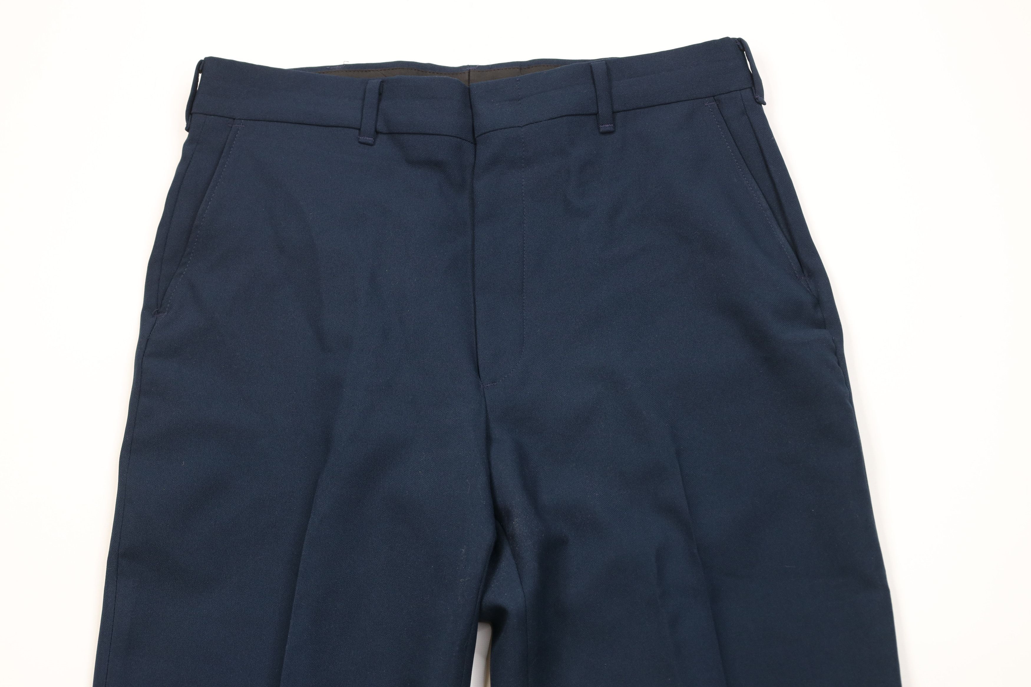 Vintage Vintage 70s Streetwear Flared Wide Leg Chino Pants Blue USA Size US 34 / EU 50 - 2 Thumbnail