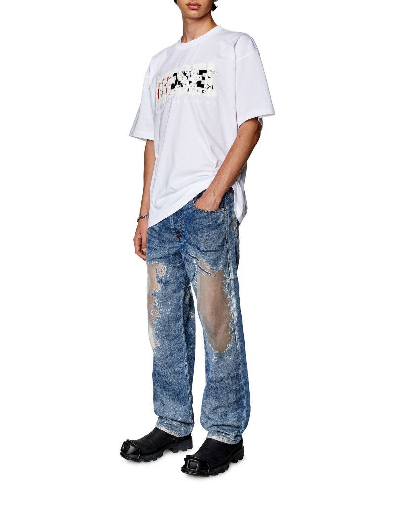 Diesel o1mle0426 T-Nabel T-Shirt in White Size US XXL / EU 58 / 5 - 2 Thumbnail