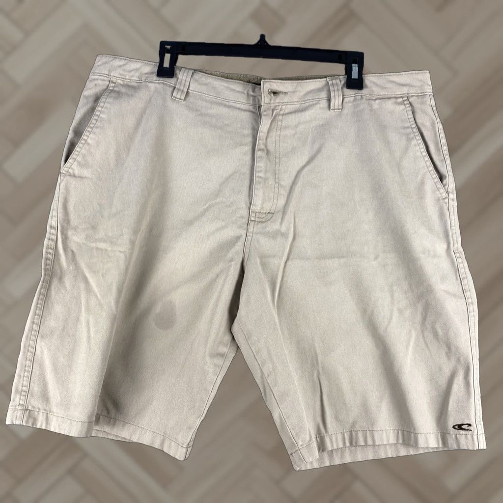 O'Neill O’Neill Shorts Mens Tan Flat Front Standard Fit Size 38 Gray / 45-7 Mens, Chino, Flat Front, Regular, Size 38, Color Tan, O’Neill Size US 38 / EU 54 - 1 Thumbnail