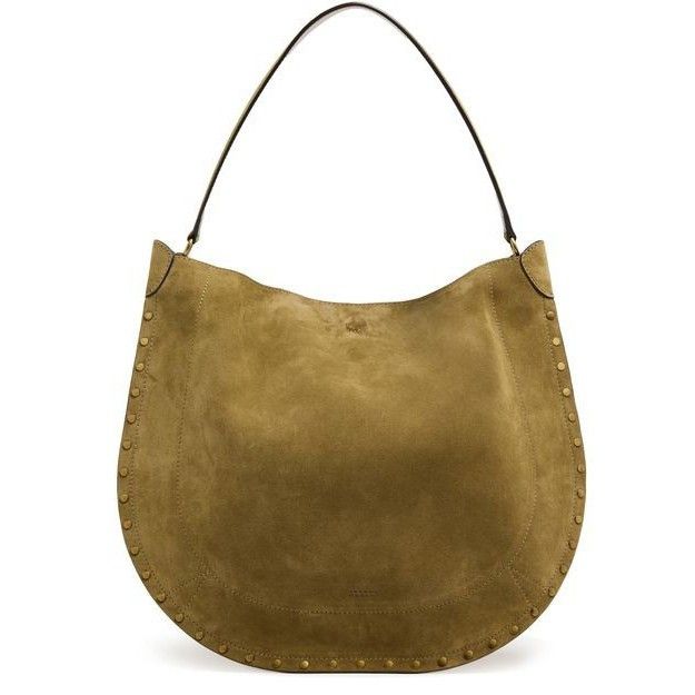 Isabel Marant Isabel Marant Oskan Hobo Soft Khaki Green Suede Shoulder Bag Size ONE SIZE - 1 Thumbnail