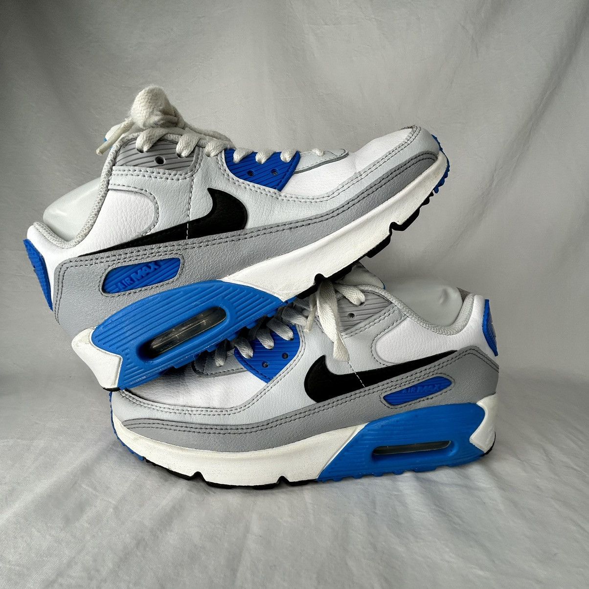 Nike Nike Air Max 90 “Pure Platinum Photo Blue” Size 6Y Size US 6 / EU 39 - 3 Thumbnail