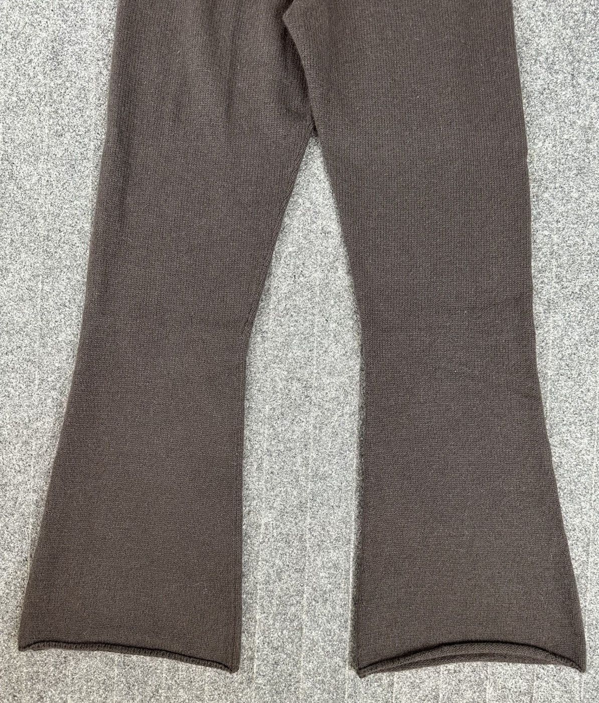 Yohji Yamamoto Yohji Yamamoto - 2007 Main Line Knit Wool Flared Sweat Pants Size 28" / US 6 / IT 42 - 8 Thumbnail