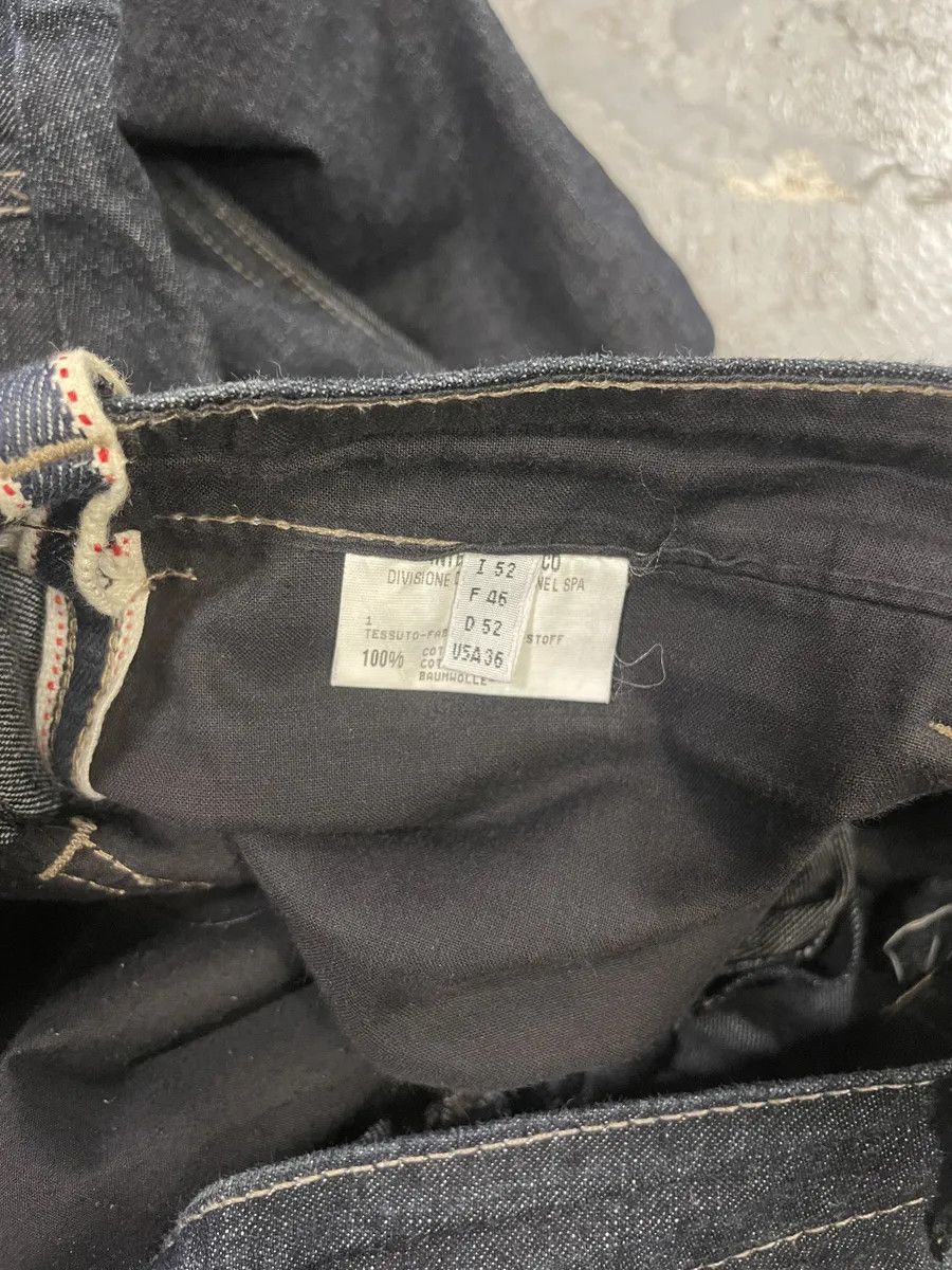 Marithe + Francois Girbaud 1990s Marithé + François Girbaud Navy Brut Large Denim Structured Jeans Size US 34 / EU 50 - 6 Thumbnail