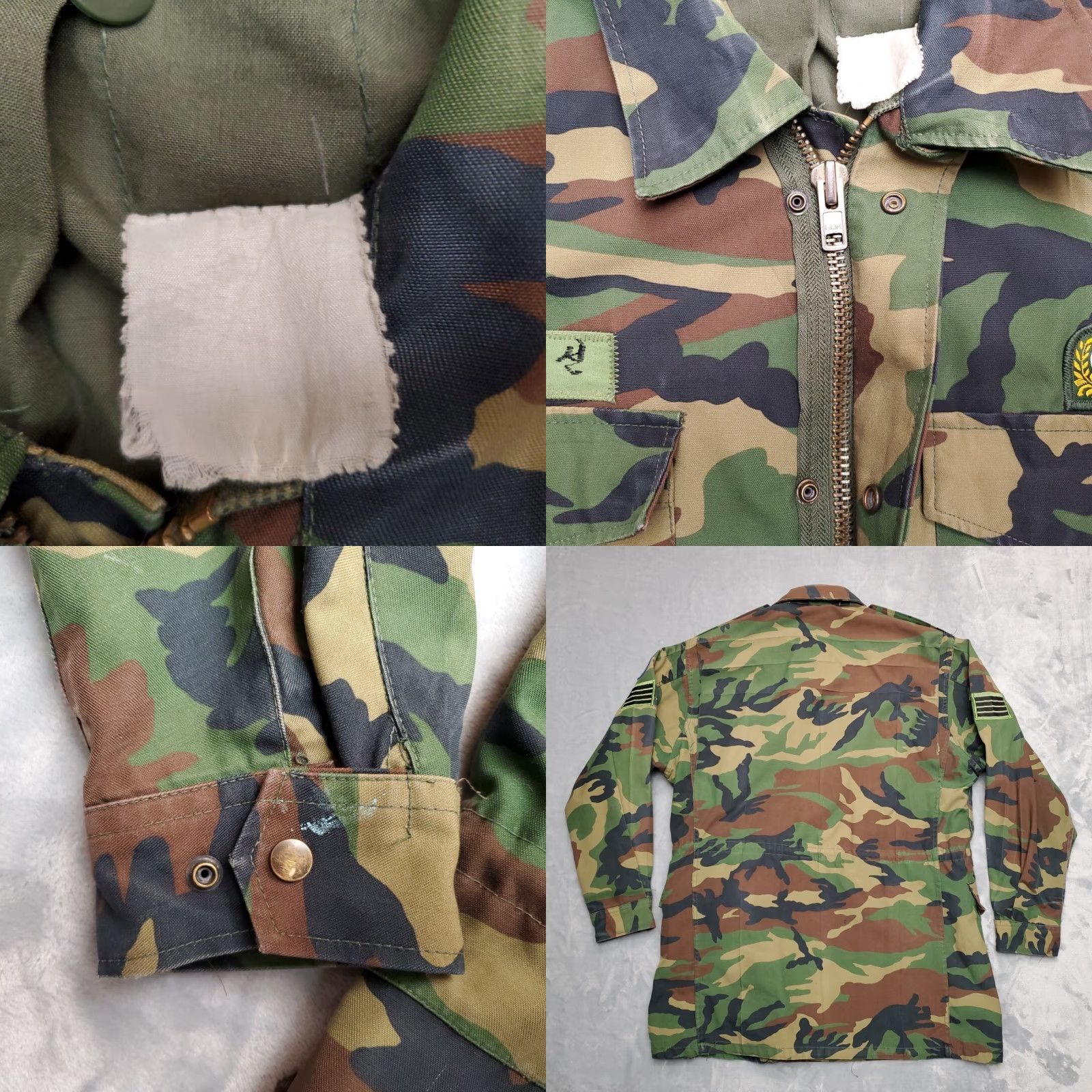 Vintage VTG Woodland Camo Jacket Mens L Green Camouflage 17th infantry South Korea ROK Shirt/Military Jacket Mens L Green Camouflage 17th infantry ROK Size US L / EU 52-54 / 3 - 8 Thumbnail